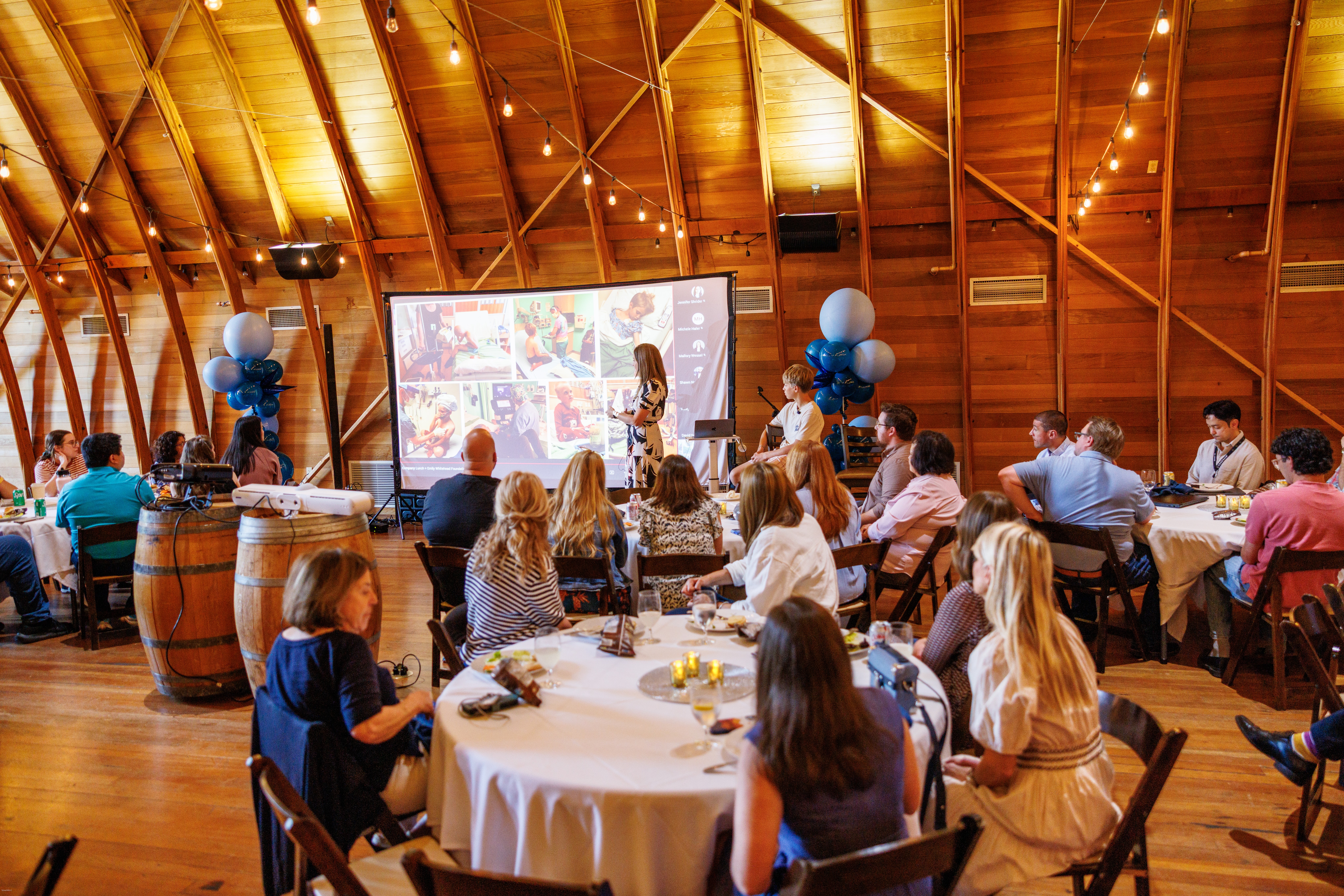 Betsy and Beau Larrabee speak to BioLife Solutions team members about their cell therapy journey.